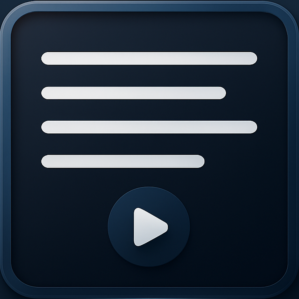 Teleprompter App Icon
